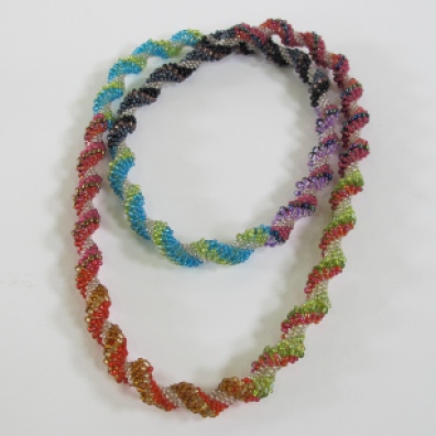 Rainbow Spiral Necklace
